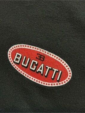 Vintage The J. Peterman Company Bugatti Automobile Car Logo Graphic T-Shirt